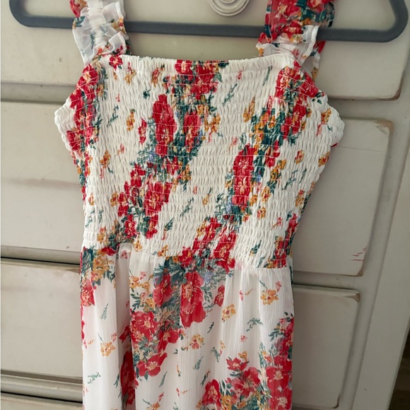 Maurices Floral Smocked Dress - Red and White - Picture 2 of 6